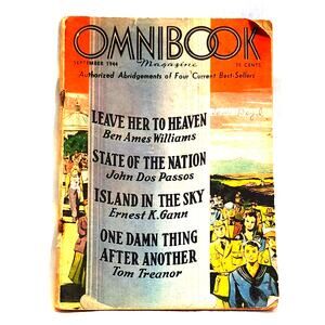 Omnibook Magazine - Sept 1944 Authorized Abridgements Of Current Bestsellers.
